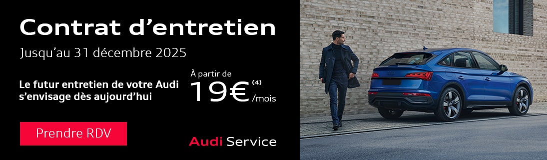 Contrat d'entretien Audi 2025